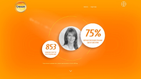 Разработка промо-сайта препарата Супрадин для компании Bayer